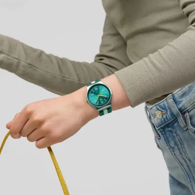 Swatch Casual Stripe Skin Irony watch